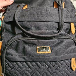 BabbleRoo diaper bag. Black
